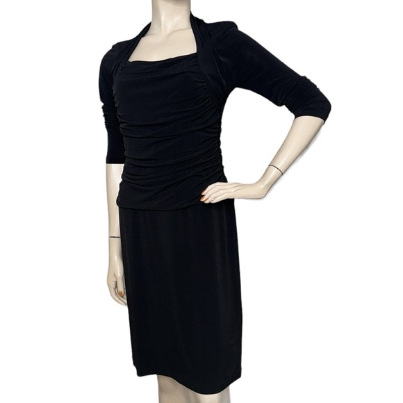 Alfani Black Stretch Midi Dress - Picture 3 of 17